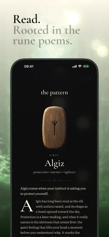 Read. Rooted in the rune poems.